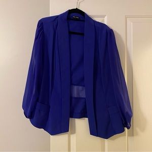 City Chic size 20 royal blue blazer